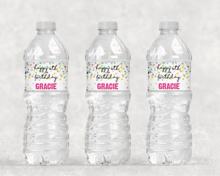 Wild Animal Birthday Party Water Bottle Labels Set of 10 - Image 2