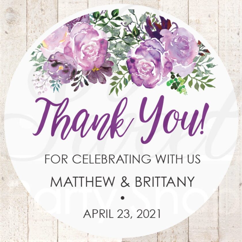 thank you stickers set of 24
