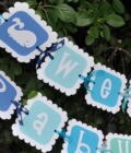 Baby Shower Whale Theme Sticker Labels - Image 2
