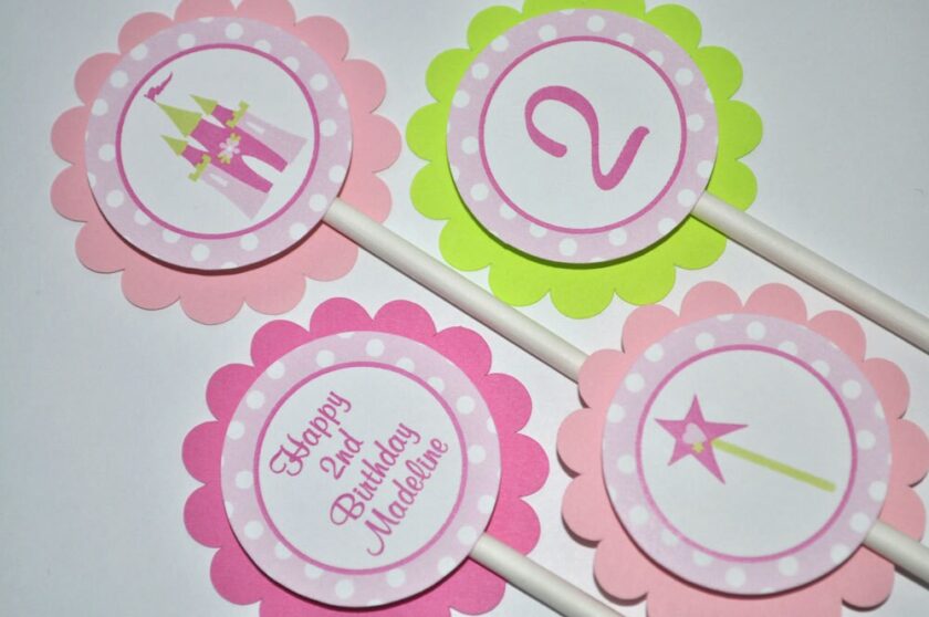Princess Theme Beverage Wraps Set of 10 - Image 2