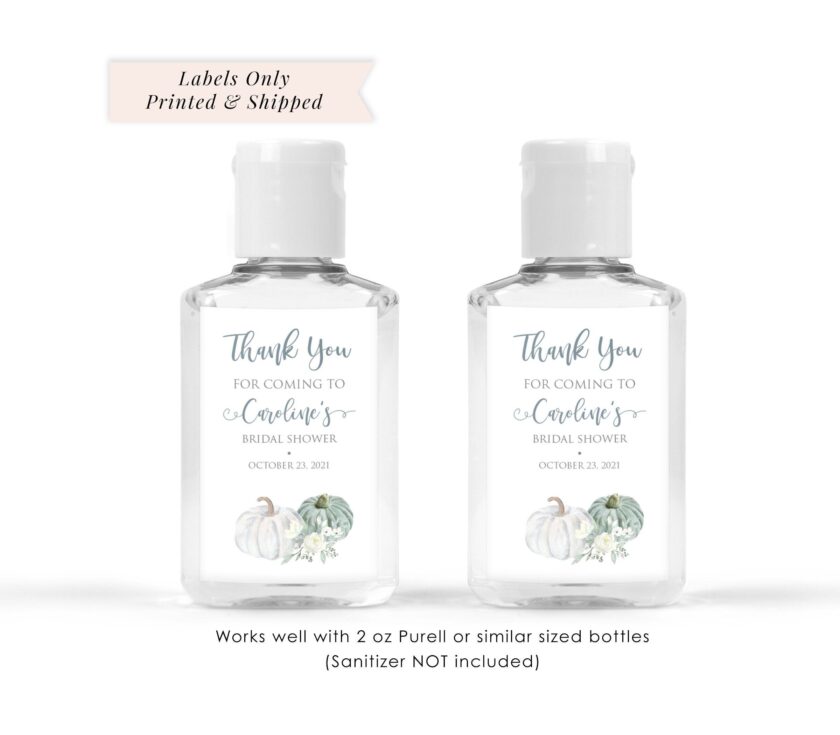 Fall Event Hand Sanitizer Labels Set of 20