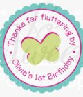birthday decoration stickers flower butterfly set - Image 3