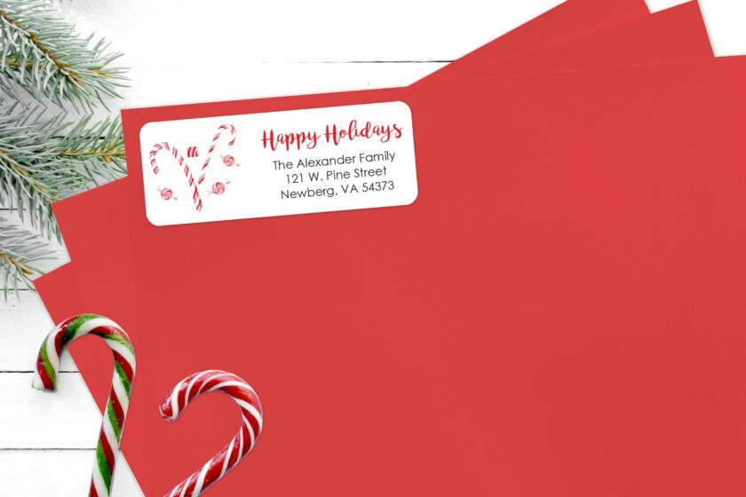 Holiday Address Labels and Stickers Set