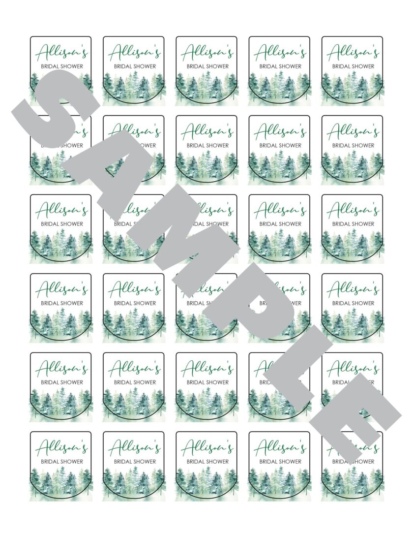 wedding favor sanitizer labels set of 30 - Image 2