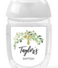 Baptism Hand Sanitizer Favor Labels - Set of 30