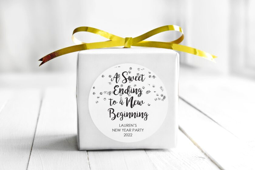 New Year's Eve Party Confetti Stickers