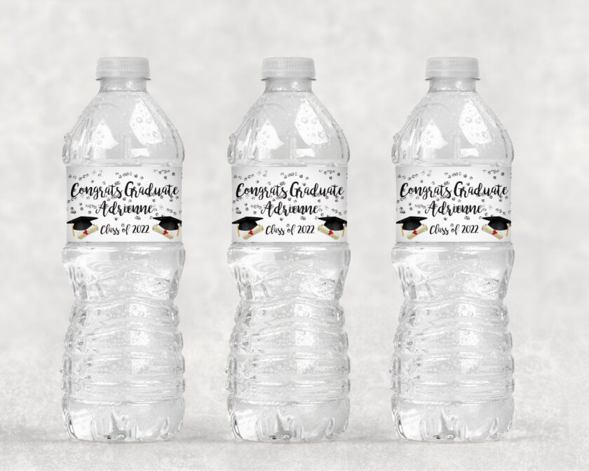 personalized water bottle labels set