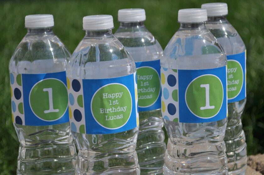 Personalized Water Bottle Labels - Birthday Party Decorations - Image 3