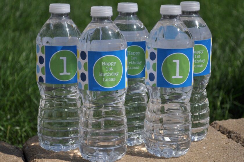 Personalized Water Bottle Labels - Birthday Party Decorations - Image 4