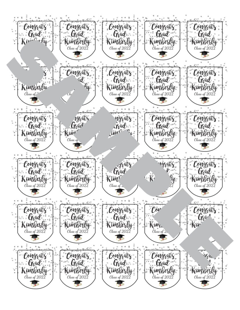 graduation hygiene labels set of 30 - Image 2