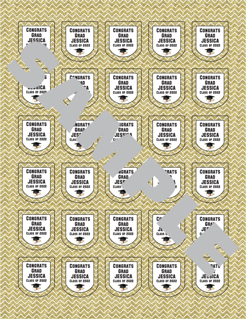 graduation hygiene labels set of 30 - Image 2