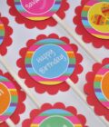 Fiesta Birthday Beverage Labels Set of 10