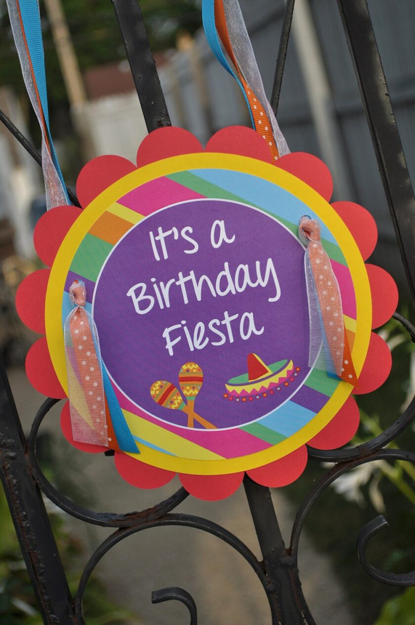 Fiesta Birthday Beverage Labels Set of 10 - Image 2