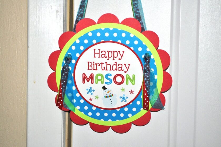 Winter Birthday Party Sticker Labels Set of 24 - Image 2