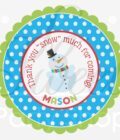 Winter Birthday Party Sticker Labels Set of 24 - Image 3