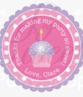 girl's birthday sticker set - Image 3