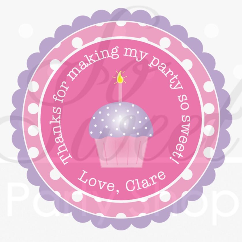 girl's birthday sticker set - Image 3