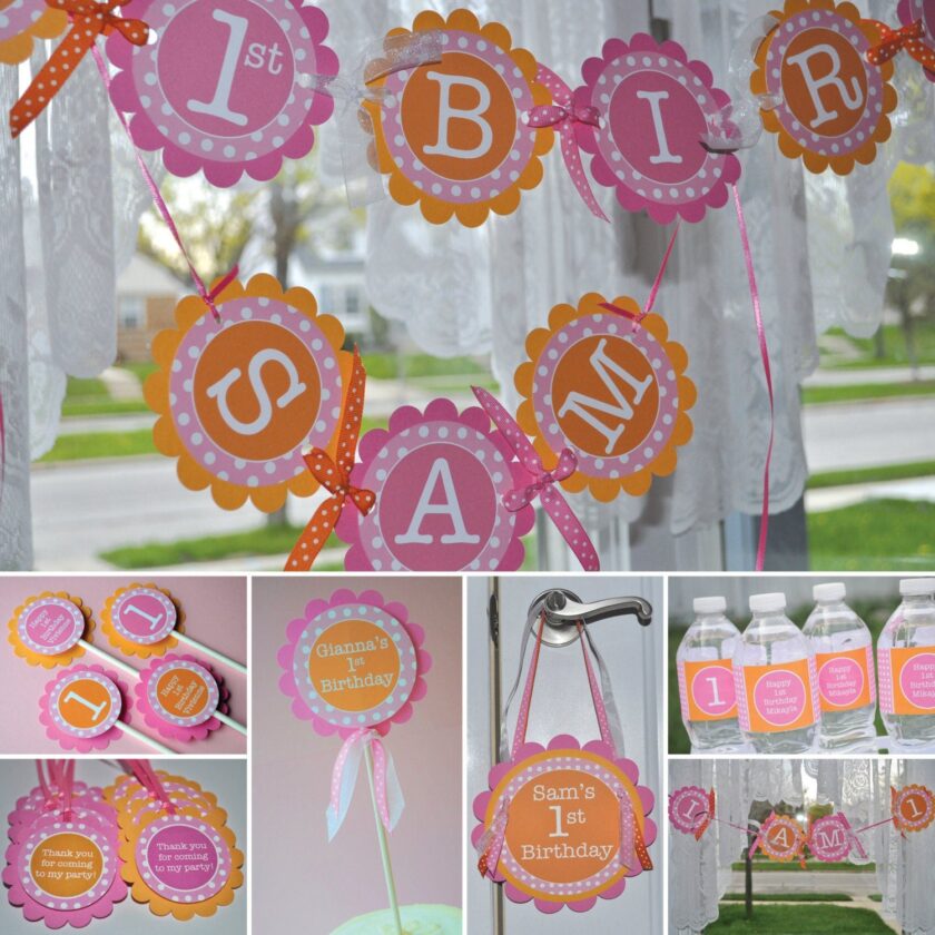 Birthday Party Favor Sticker Labels Set of 24