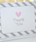 baby shower stickers - heart and stripe pastel set of 24 - Image 2