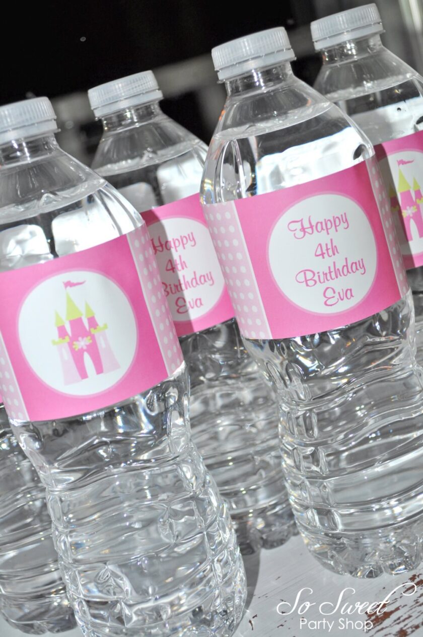 Princess Theme Beverage Wraps Set of 10 - Image 3