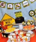 Construction Theme Birthday Stickers Set of 24 - Image 3