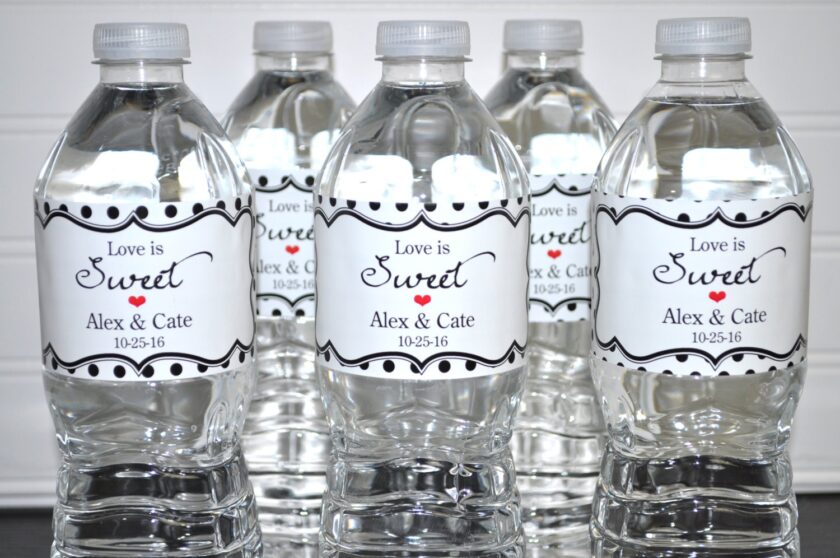 Water Bottle Decorative Labels Set of 10