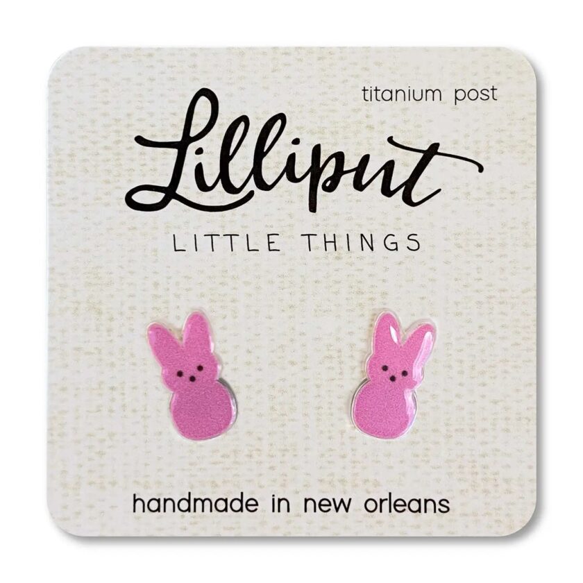 pastel spring bunny earrings