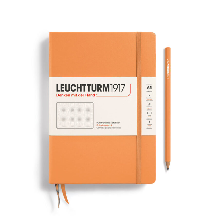 Apricot Hardcover A5 Medium Notebook
