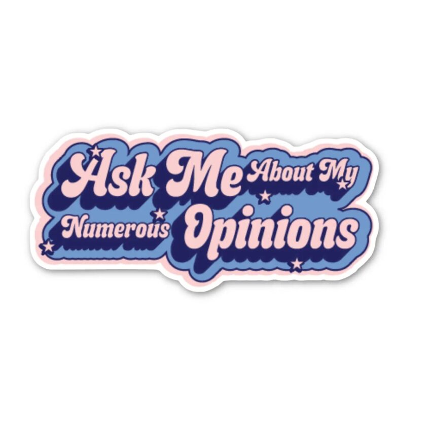 Inquire about various perspectives sticker