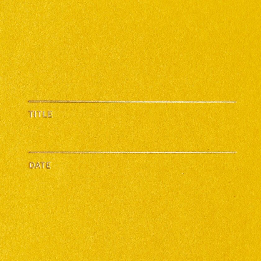 Compact Mustard Notebook