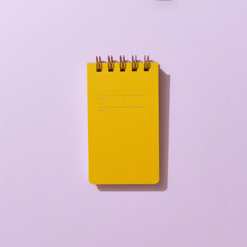 Compact Mustard Notebook - Image 2