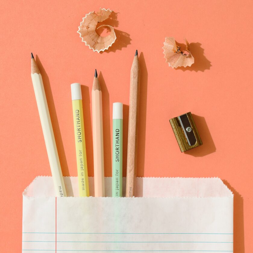 Hexagonal Shorthand Pencil with White Eraser - Image 6