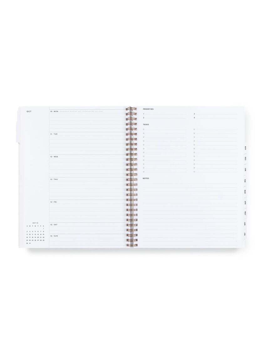 2025-2026 Academic Year Task Planner Green