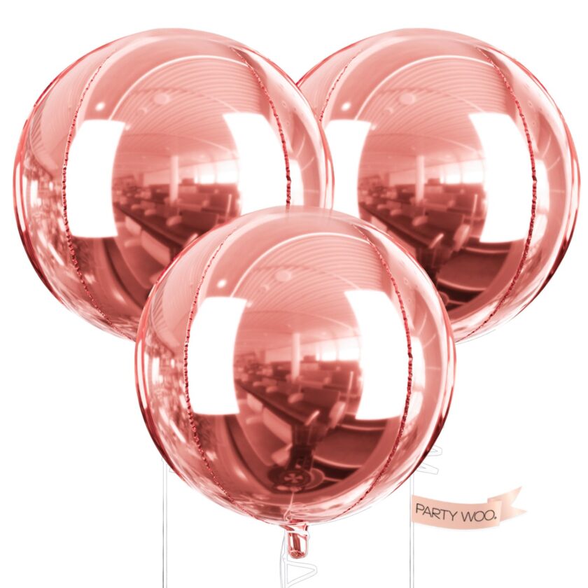 Giant 4D metallic foil balloons with ribbon - Image 3