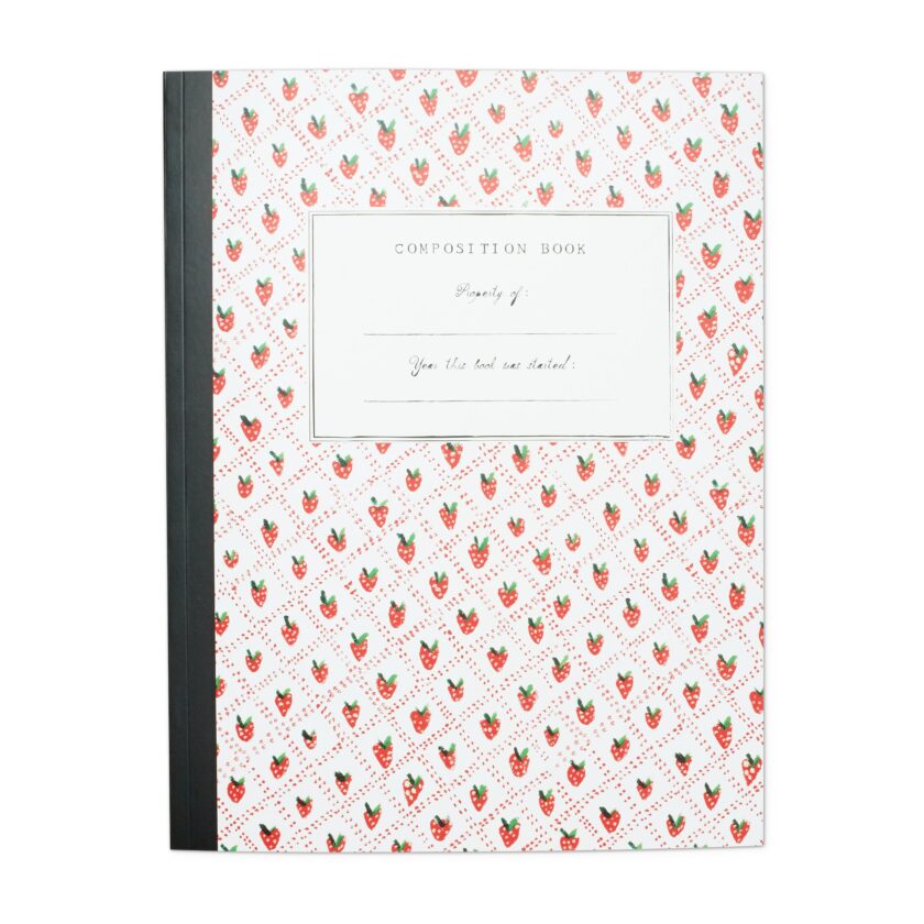 Composition Notebook with Fruit Design