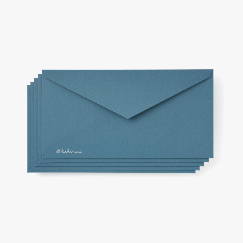 Set of 5 Greyish Blue Envelopes