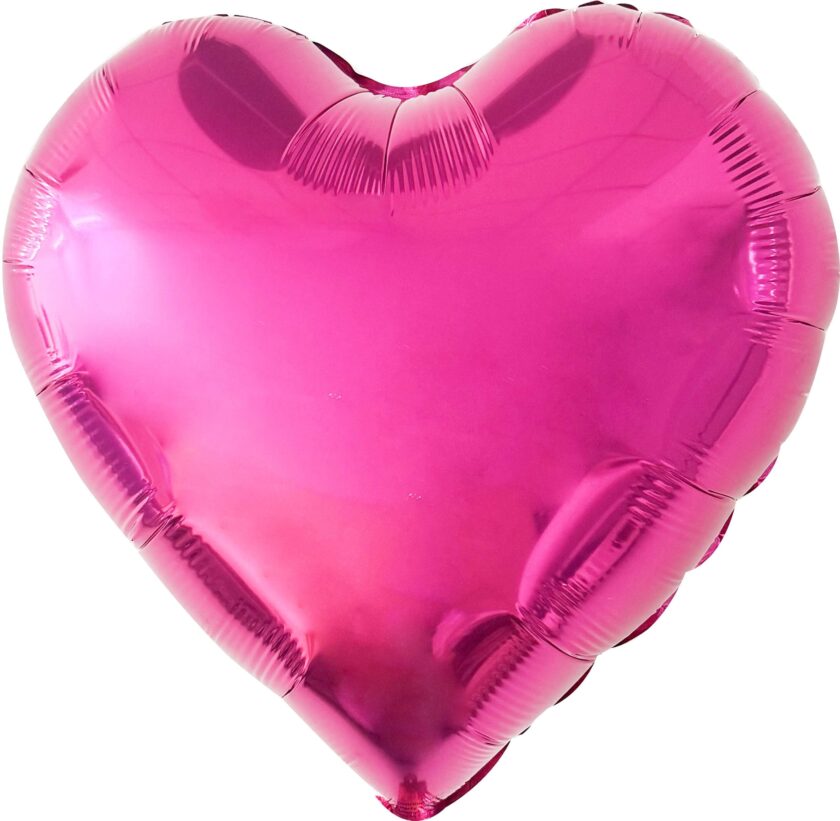 Hot Pink Heart Foil Balloon
