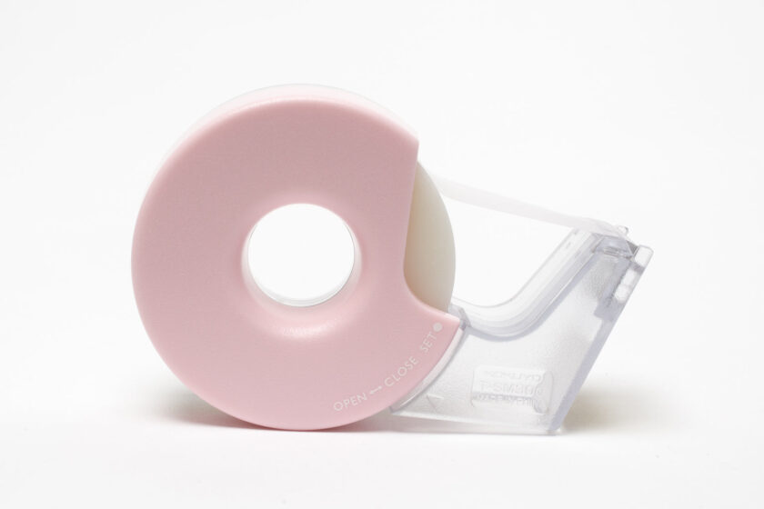 tape dispenser with light pink design
