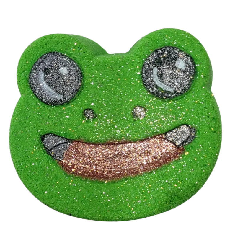 green amphibian bath bomb
