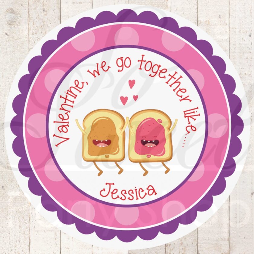 Valentine Treat Bag Sticker Set