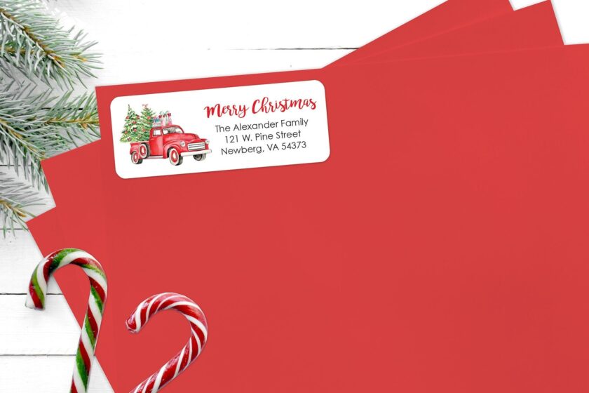 Holiday Address Labels and Seals Set