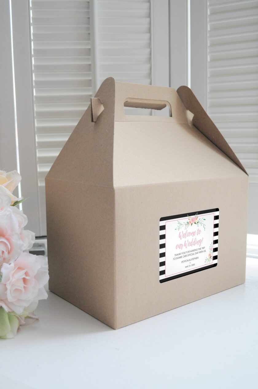 welcome gable boxes and stickers set of 6