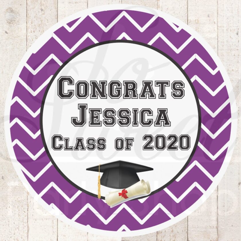 graduation party favors stickers set of 24 labels - Image 6