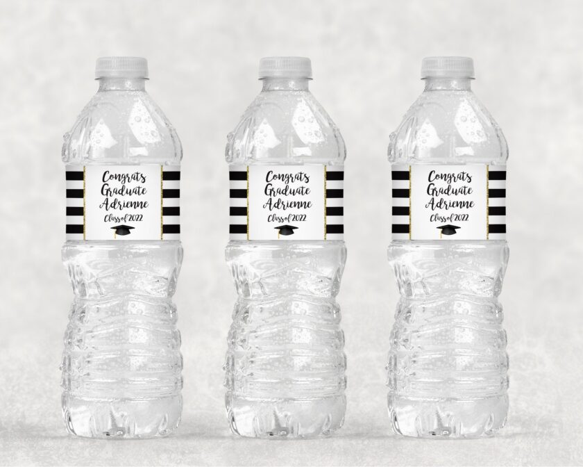 Personalized Water Bottle Labels Set of 12