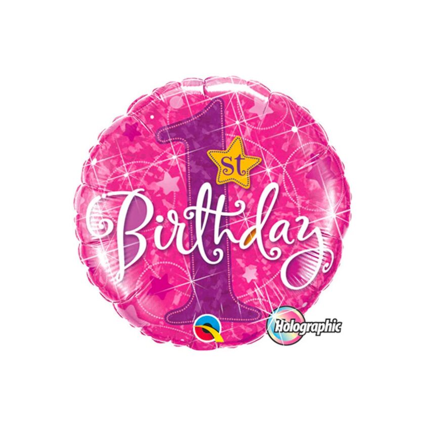 First Birthday Foil Balloon