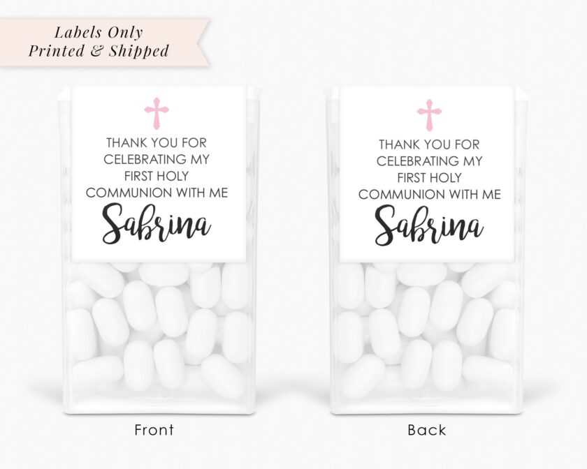 Communion Party Favor Mint Labels Set of 24 - Image 5