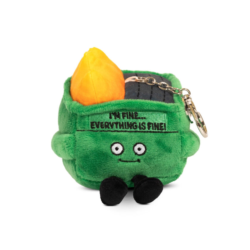 Dumpster Fire Keychain