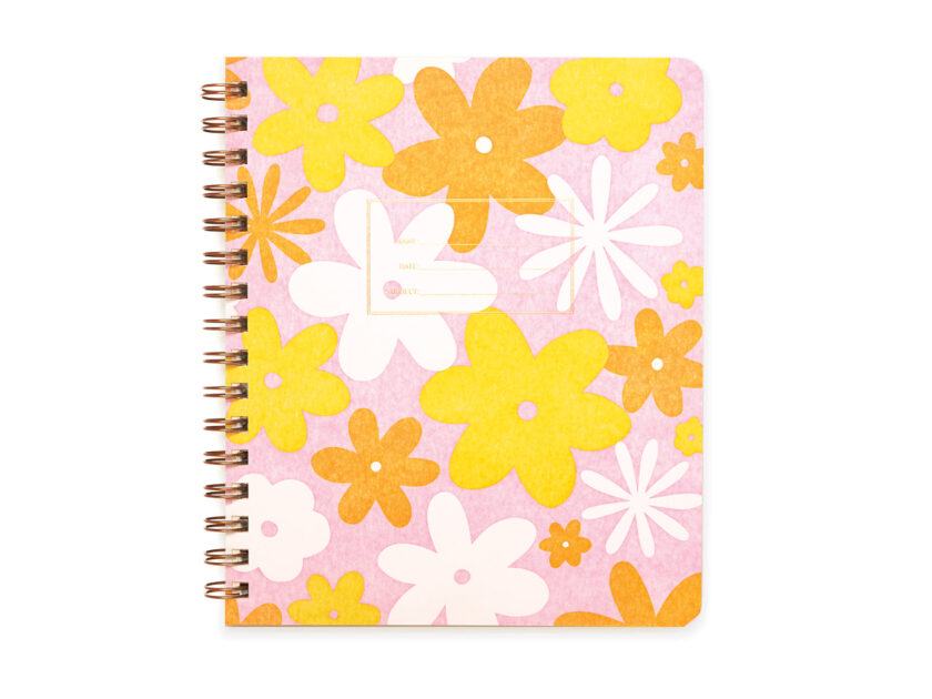 Standard Notebook with Floral Design