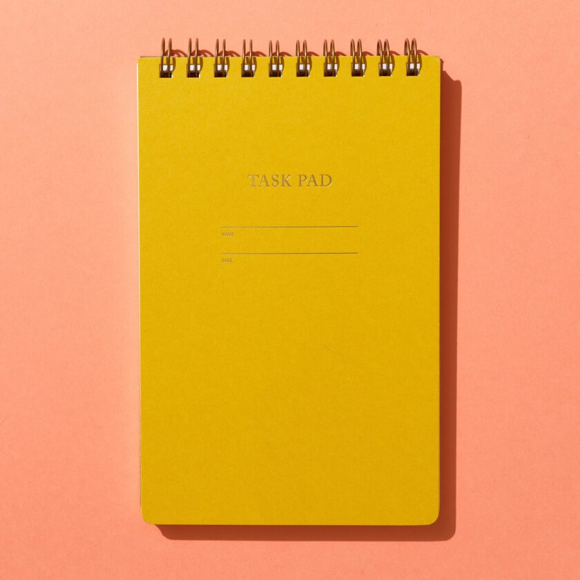 Task Planner Notebook Mustard