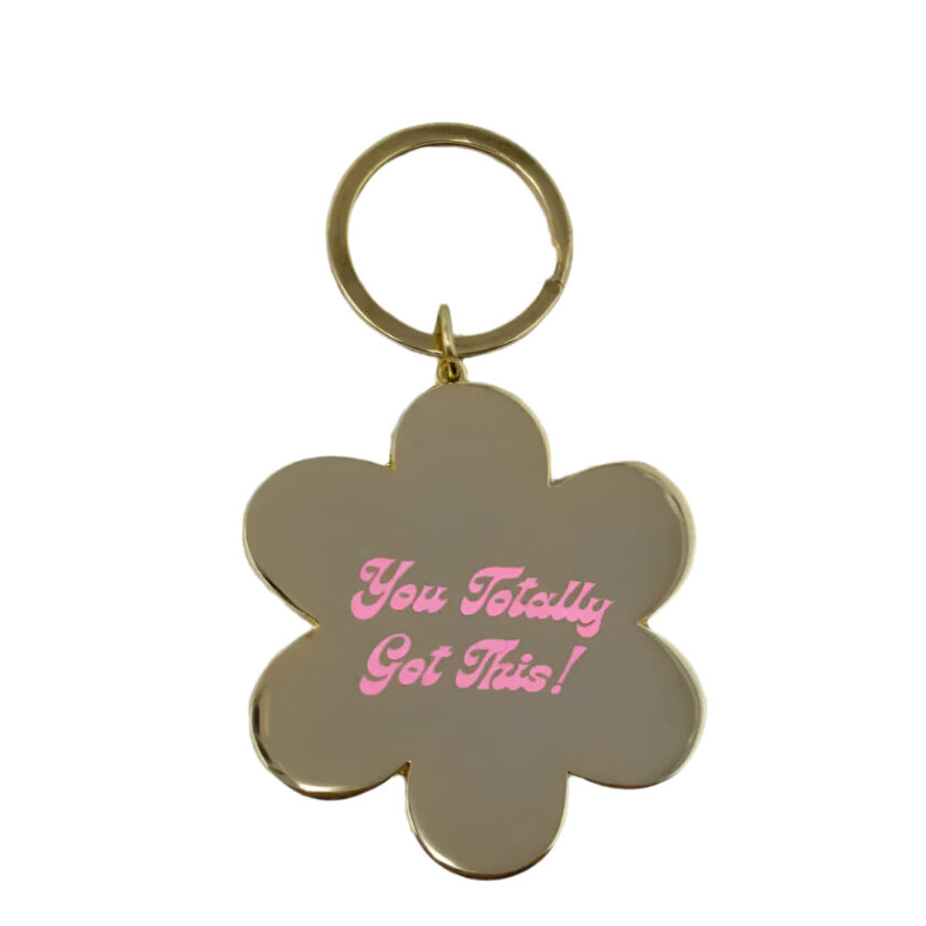 Inspiring Flower Keychain
